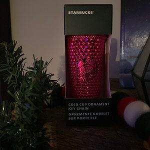 Starbucks cold cup ornament key chain